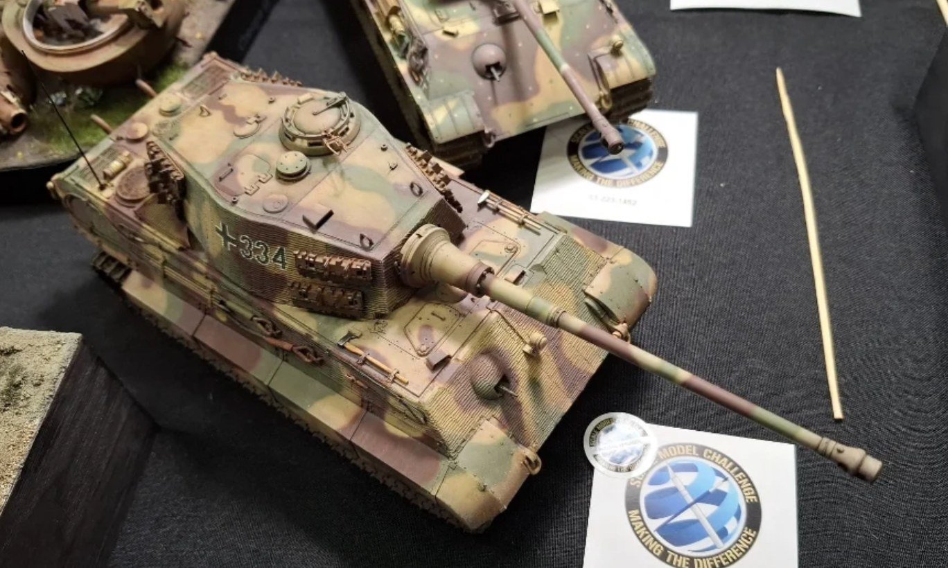 Historical vehicle scale model presented at Scale Model Challenge
